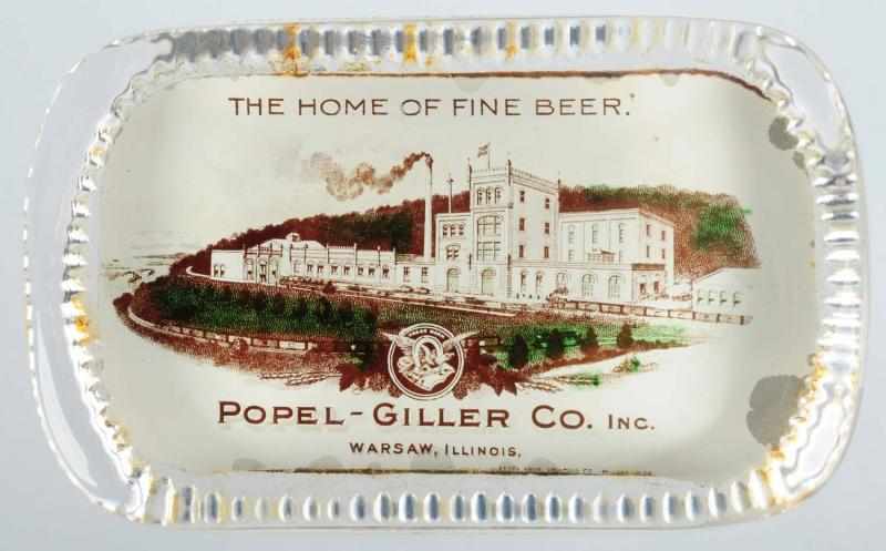 Appraisal: Popel-Giller Company Paperweight Beautiful factory scene with incredible detail and