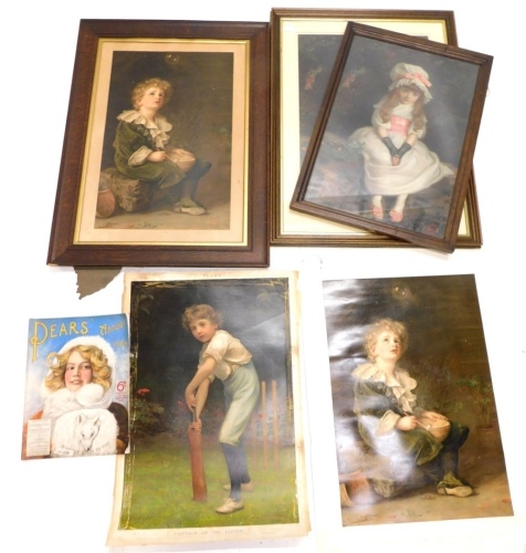 Appraisal: After Millais Bubbles print cm x cm Pears Annual various