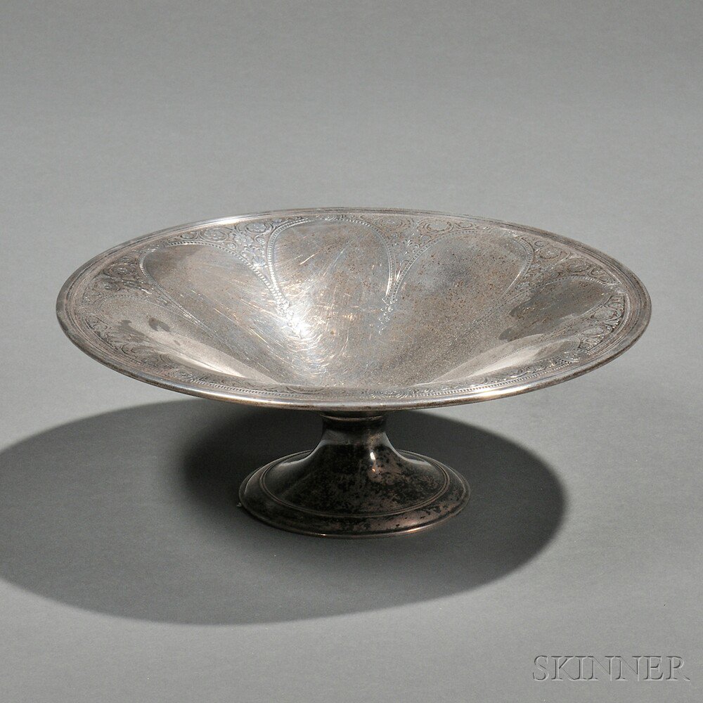 Appraisal: Tiffany Co Sterling Silver Footed Bowl New York c the