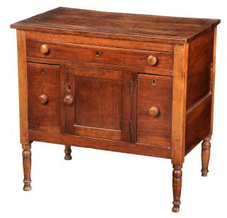 Appraisal: Rare Southern Federal Cellaret or Diminutive Sideboard Kentucky or Tennessee