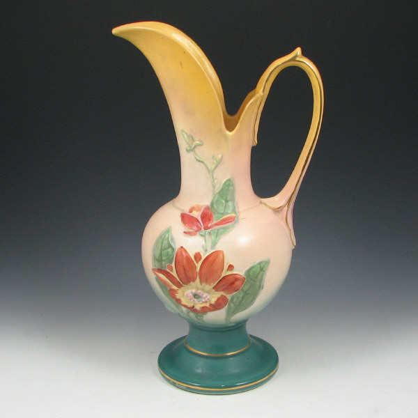 Appraisal: Hull Magnolia Hand Painted - Pitcher Magnolia Matte pitcher with