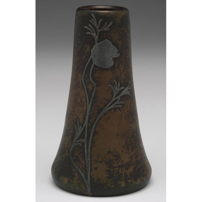 Appraisal: Heintz vase applied floral design