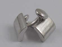 Appraisal: A pair of hallmarked silver cufflinks