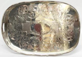 Appraisal: Cheltenham Engraved Silver The underside stamped Cheltenham Company Ltd Made