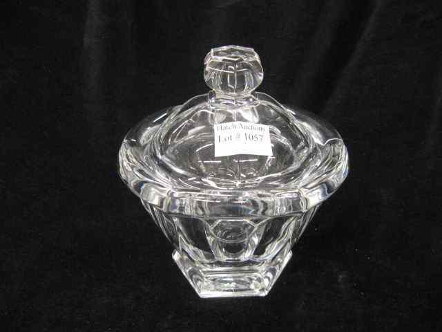 Appraisal: Baccarat Cut Crystal Candy Jar '' tall excellent signed