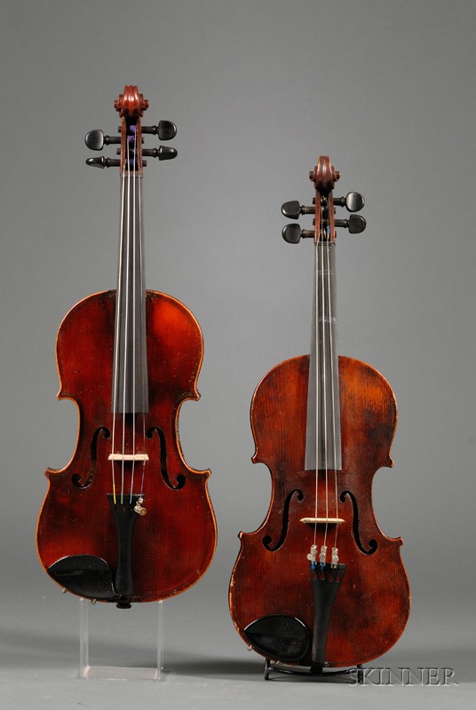 Appraisal: Two Child's Violins each with case