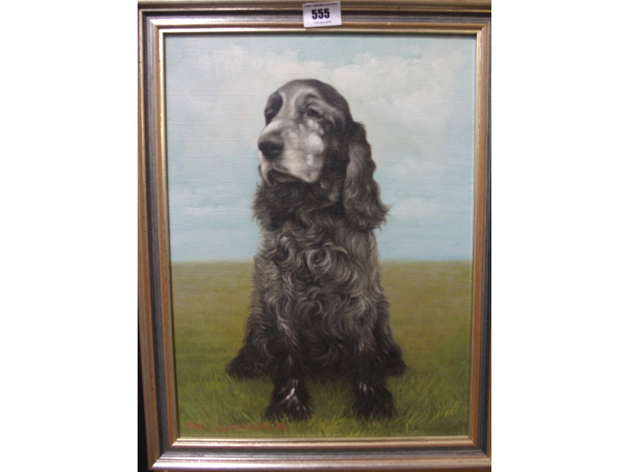 Appraisal: BRITISH SCHOOL th Century Spaniel indistinctly signed and dated oil