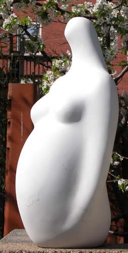 Appraisal: Pregnant Woman Ceramic on Ceramic Caplan Jerry x x inches