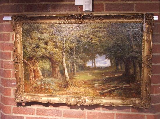 Appraisal: FREDERICK HINES FL - - 'Near Reigate Surrey' a woodland