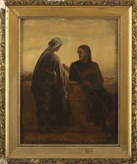 Appraisal: Attributed to Robert Thorburn British - Woman of Samaria oil