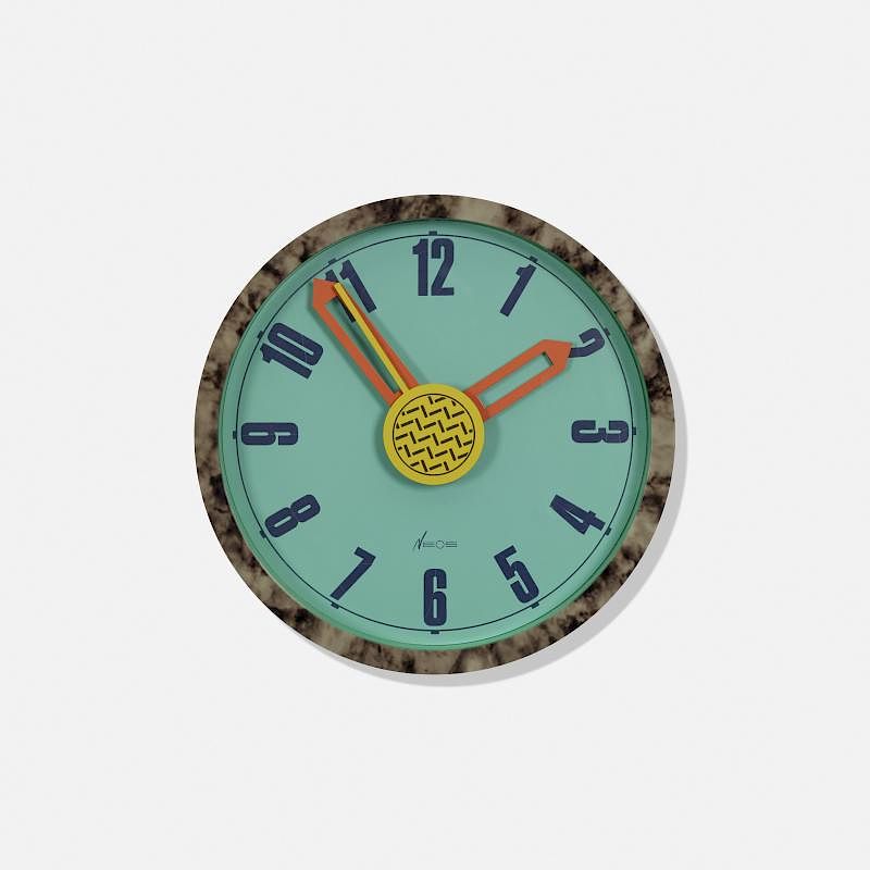 Appraisal: George Sowden and Nathalie du Pasquier Neos wall clock George