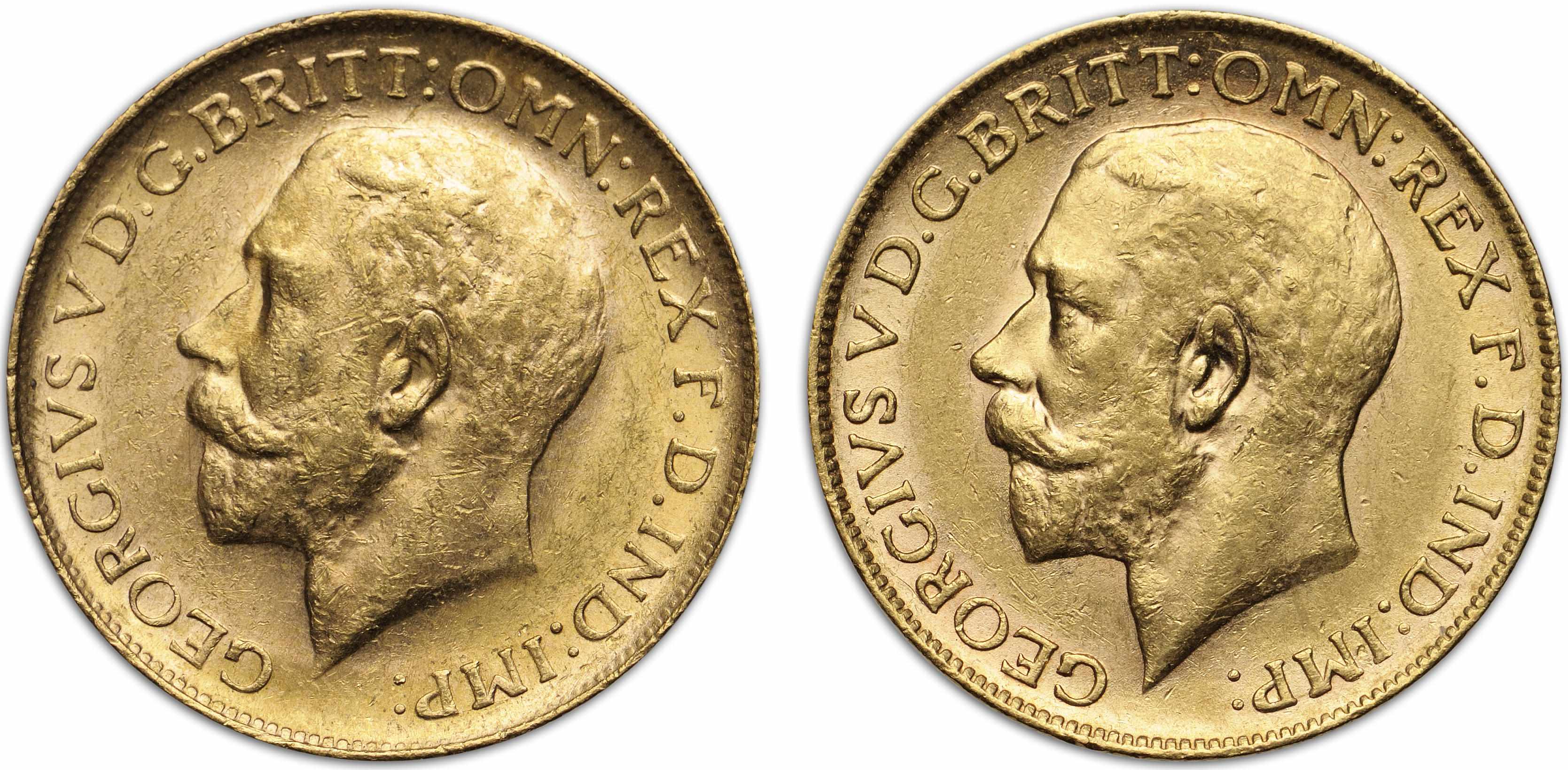 Appraisal: Australia George V Sovereigns -P KM- A few small abrasions