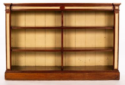 Appraisal: A pine open bookcase of four fitted shelves cm wide