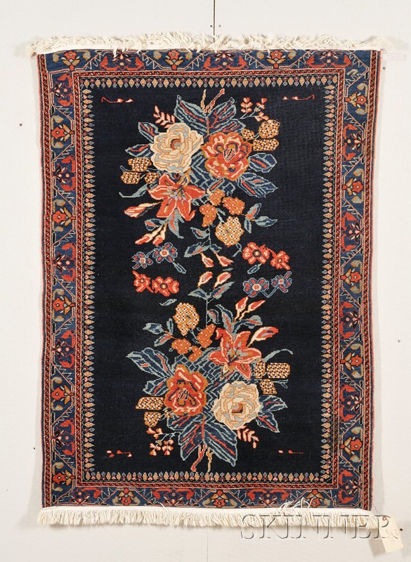 Appraisal: Afshar Rug South Persia early th century slight end fraying