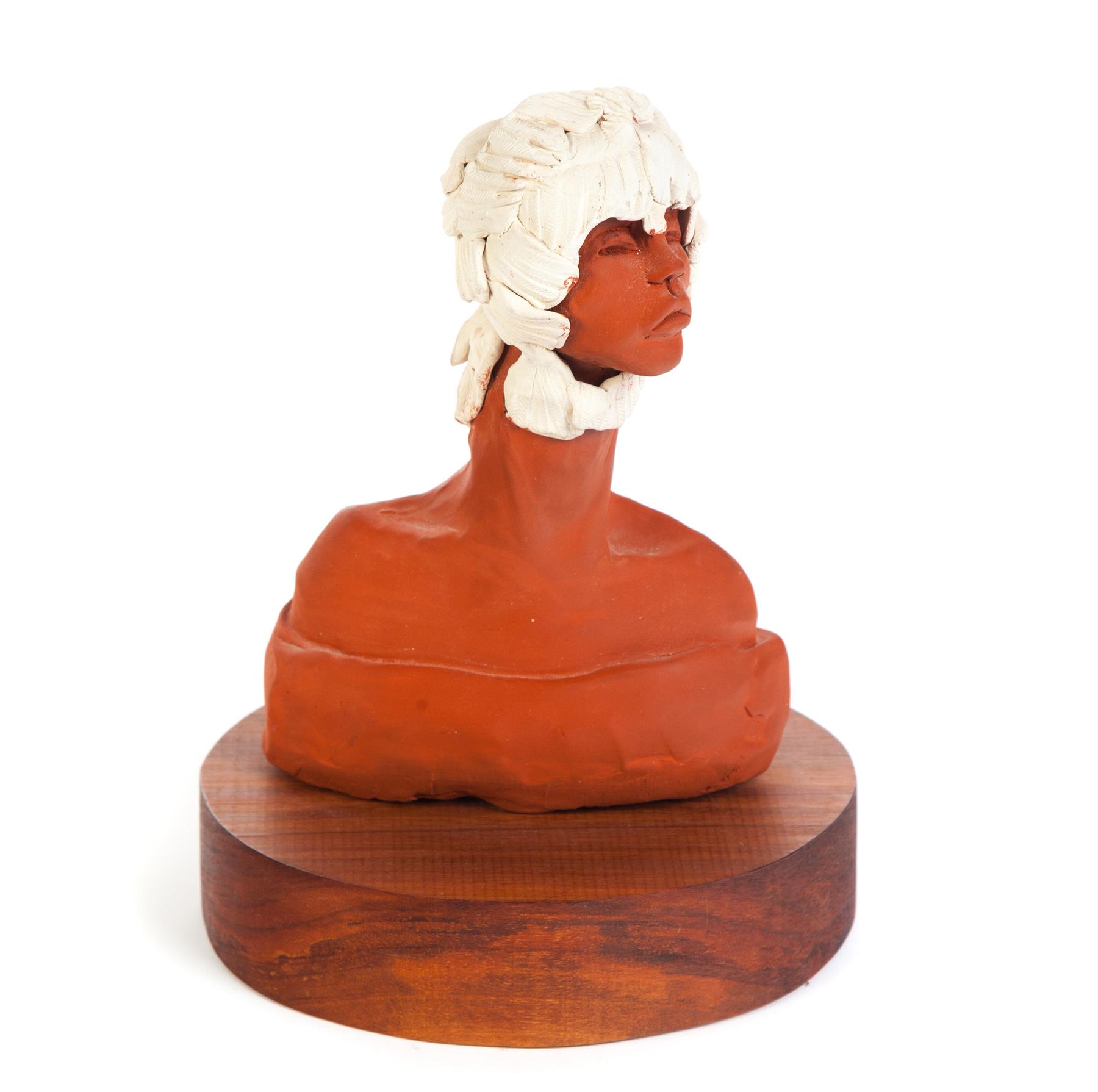 Appraisal: CLAY SCULPTURE KHOURI BY ANN ENTIS Marysville Ohio nd half-