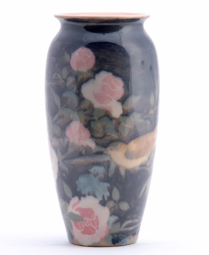 Appraisal: ROOKWOOD Jewel Porcelain vase painted by Arthur Conant with a