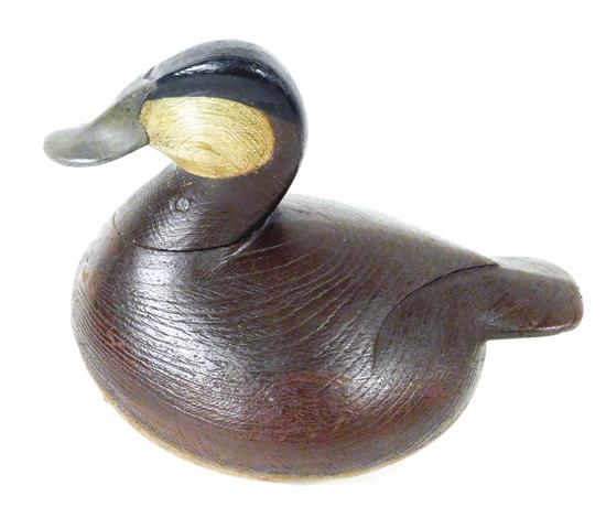 Appraisal: Ruddy Duck decoy by Mark McNair dated on metal weight