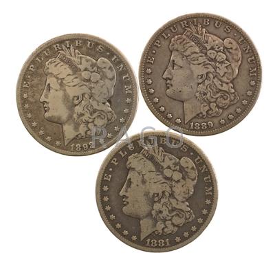 Appraisal: MORGAN SILVER DOLLAR SET Ninety-seven coins complete business strike excludes