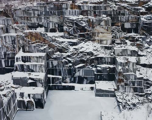 Appraisal: BURTYNSKY EDWARD - Rock of Ages Abandoned Granite Section E