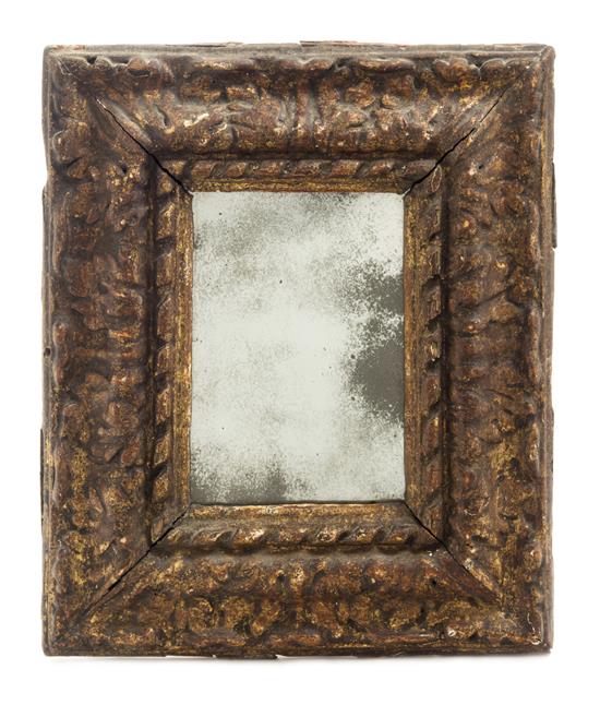 Appraisal: Sale Lot An Italian Giltwood Mirror th century of vertical