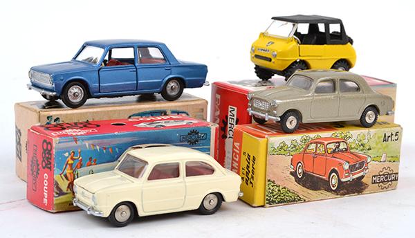 Appraisal: FOUR ITALIAN MERCURY DIECAST MODELS INCLUDING NO LANCIA APPIA NO