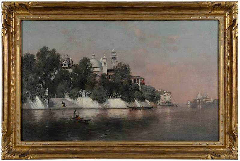 Appraisal: Warren W Sheppard American - Sunny Day in Venice signed