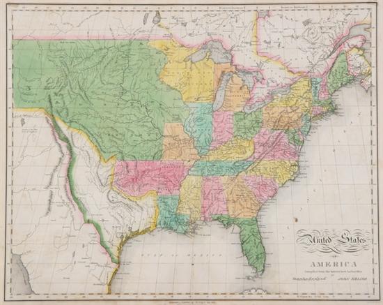 Appraisal: ELEVEN MAPS United States of America John Melish published by