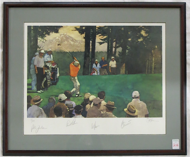 Appraisal: AUTOGRAPHED GOLF PRINT FRED MEYER CHALLENGE by Bart Forbes with