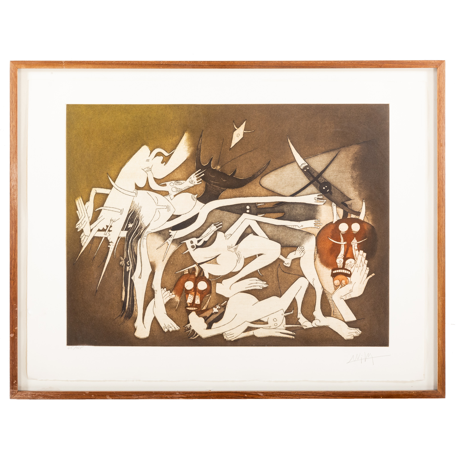 Appraisal: WILFREDO LAM NOUVELLE BONTE ETCHING AQUATINT Cuban - Etching Aquatint