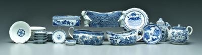 Appraisal: pieces Chinese porcelain blue and white decoration with two similar