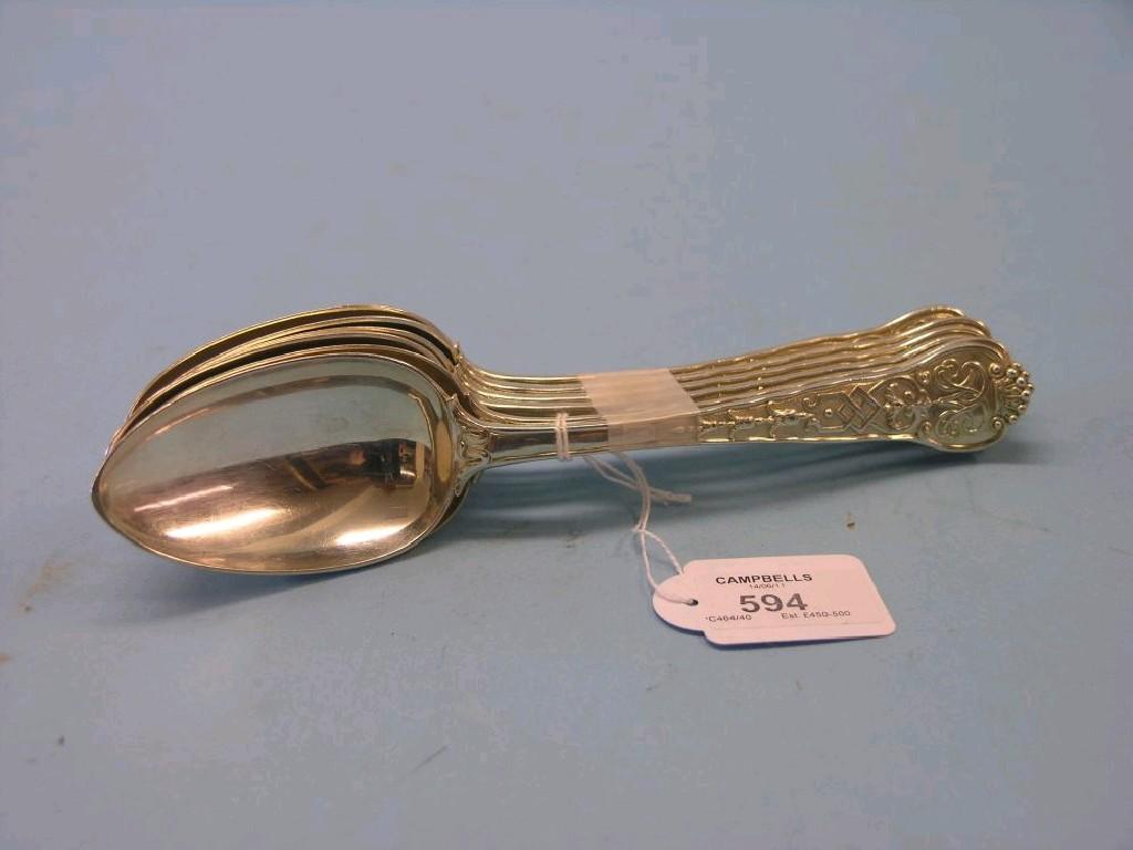 Appraisal: An unusual set of six William IV silver tablespoons double-struck