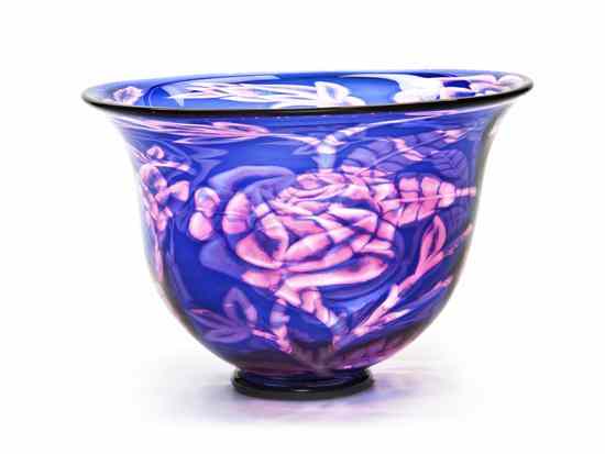 Appraisal: An Orrefors Glass Bowl Eva Englund of inverted bell form