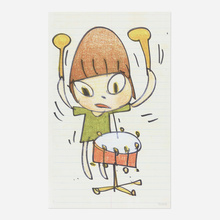 Appraisal: Yoshitomo Nara BANGING THE DRUM offset lithograph in colors h