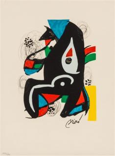 Appraisal: Joan Miro Spanish Joan Miro Spanish - Untitled from La