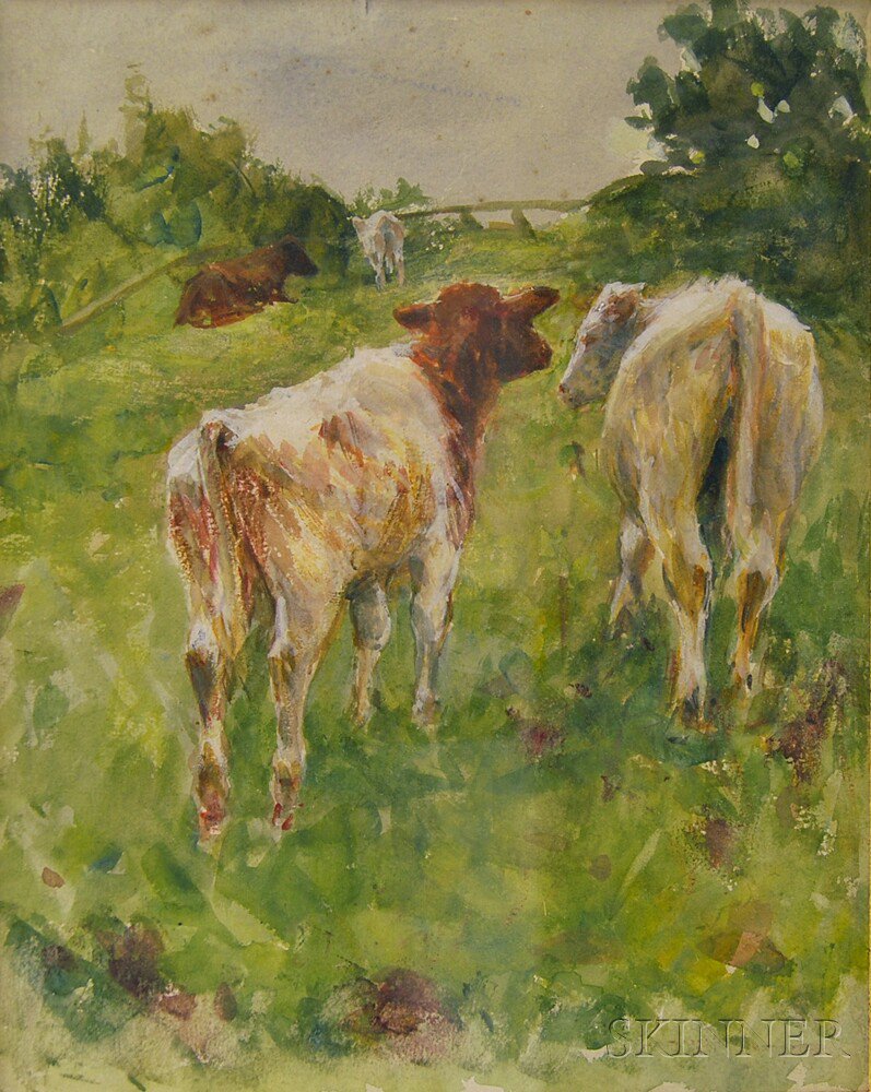 Appraisal: Robert Jobling British - Summer Pasture Unsigned inscribed Robert Jobling