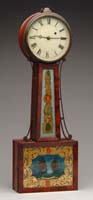 Appraisal: WILLARD TYPE ANTIQUE BANJO CLOCK Mahogany cased cased clock having