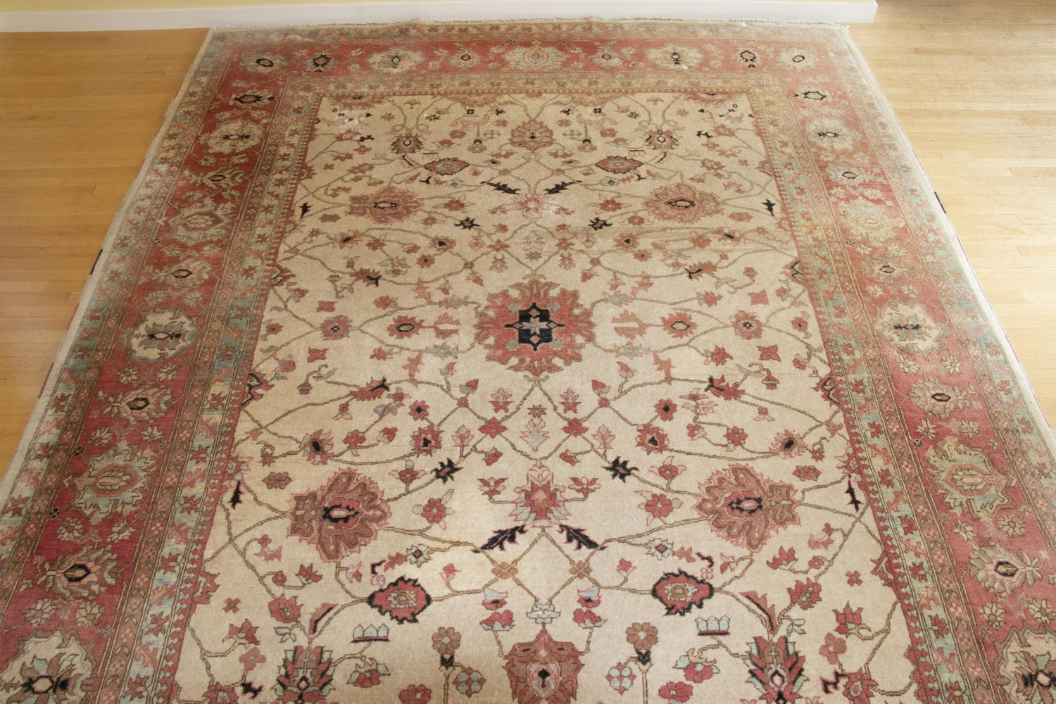 Appraisal: TABRIZ CARPET A large room rug with a design of