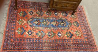 Appraisal: Two Oriental throw rugs ' x ' and ' x