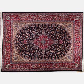 Appraisal: A Mashad Wool Rug th Century Dimensions x ft