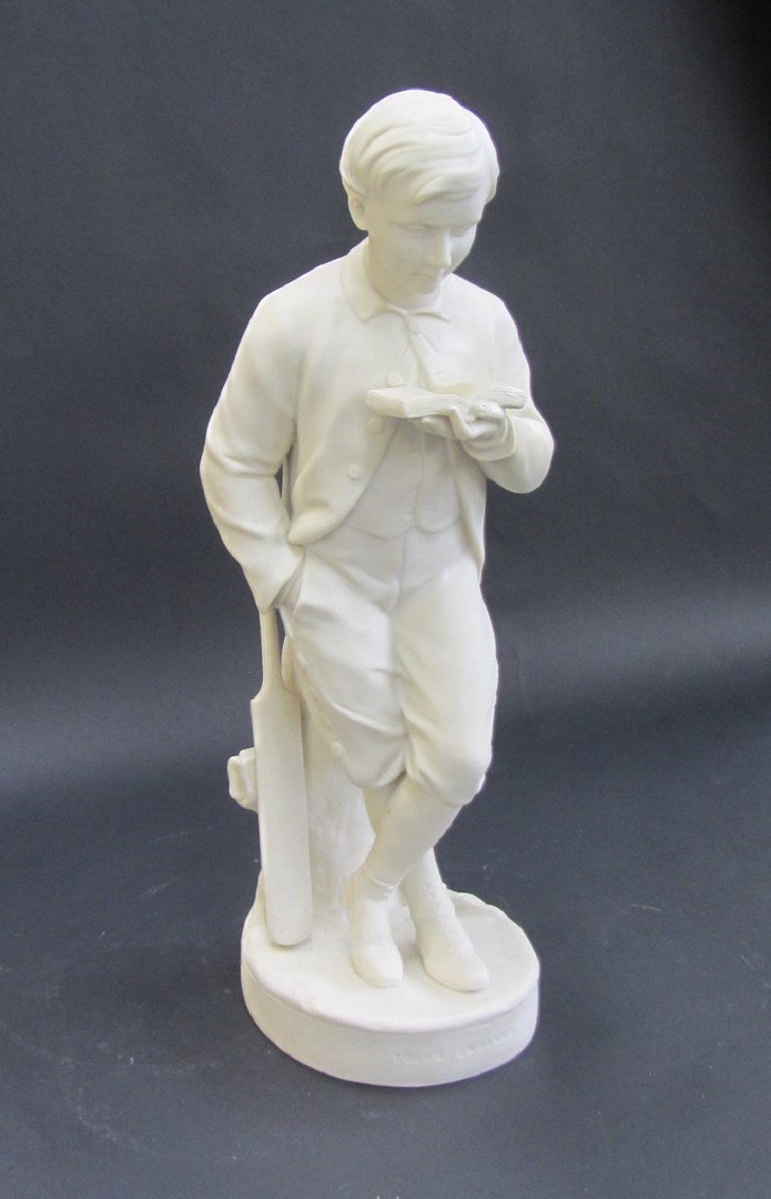 Appraisal: A parian figure 'Young England' probably Copeland late th century