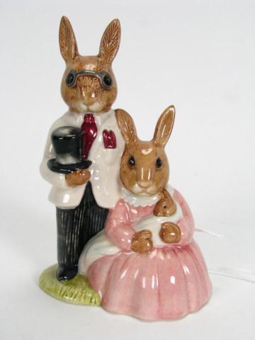 Appraisal: Royal Doulton porcelain Bunnykins figure 'Family Photograph' signed by artist