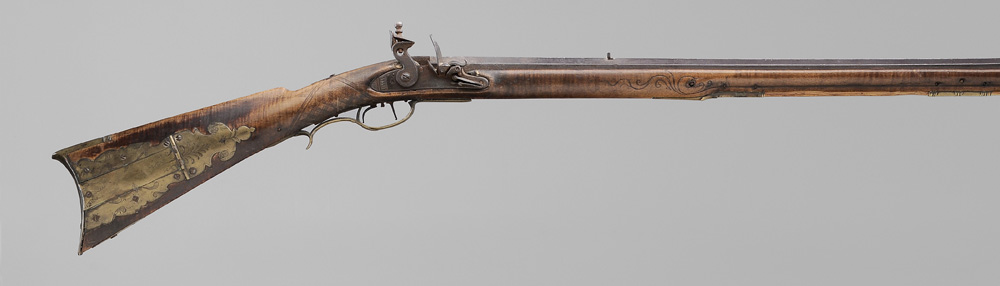 Appraisal: Full-Stock Curly Maple Flintlock Rifle American early th century in