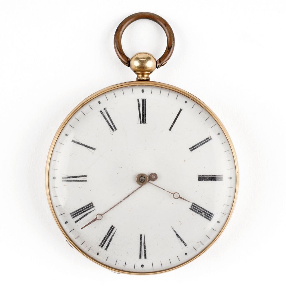 Appraisal: K Gold Open Face Pocket Watch K yellow gold open