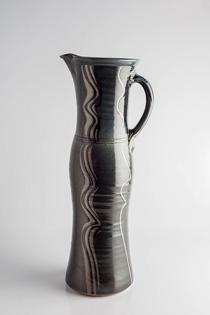 Appraisal: Michael Casson British - Jugwith finger wipe decorationimpressed potter's seal