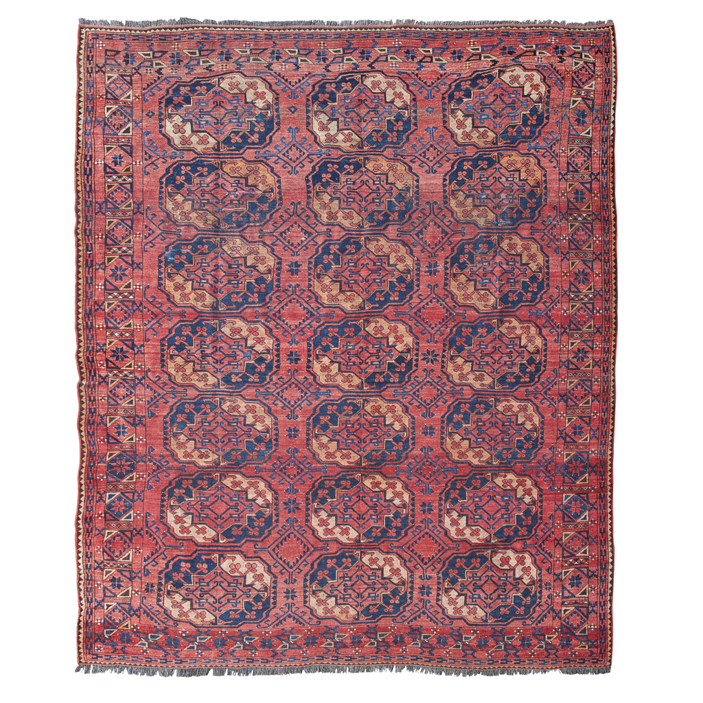 Appraisal: ERSARI CARPET TURKMENISTAN EARLY TH CENTURY the red field with