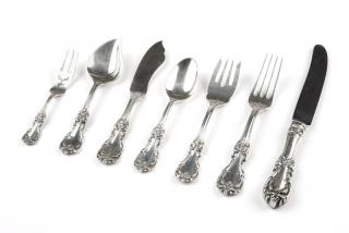 Appraisal: A partial Reed Barton sterling flatware service Mid- th century