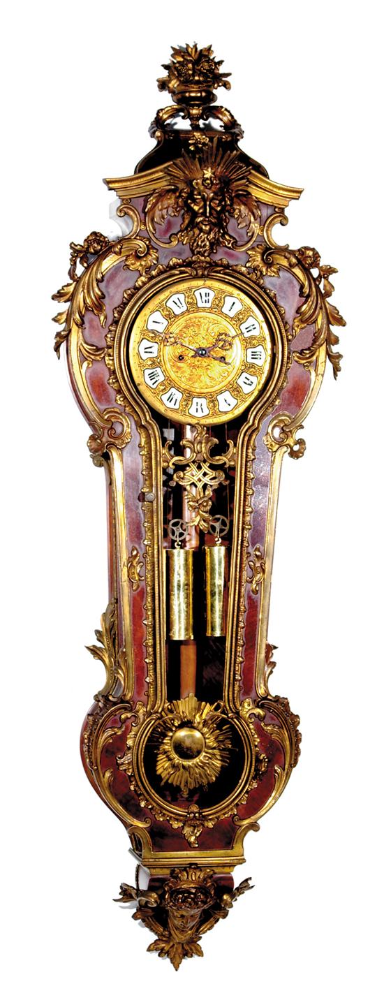 Appraisal: Rare German Lenzkirch Boulle style Vienna regulator clock circa ornate