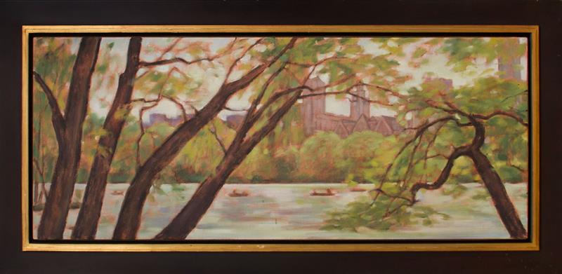 Appraisal: Daisy Craddock b Central Park The Ramble Oil on canvas