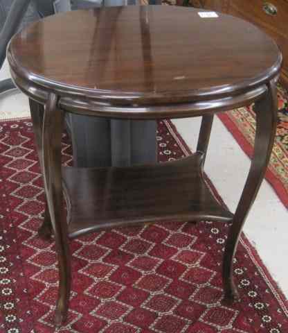 Appraisal: A MAHOGANY LAMP TABLE American early th century having an