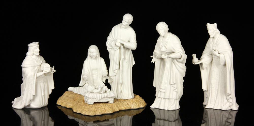 Appraisal: - Boehm Pc Nativity Set Porcelain Boehm seven piece Nativity